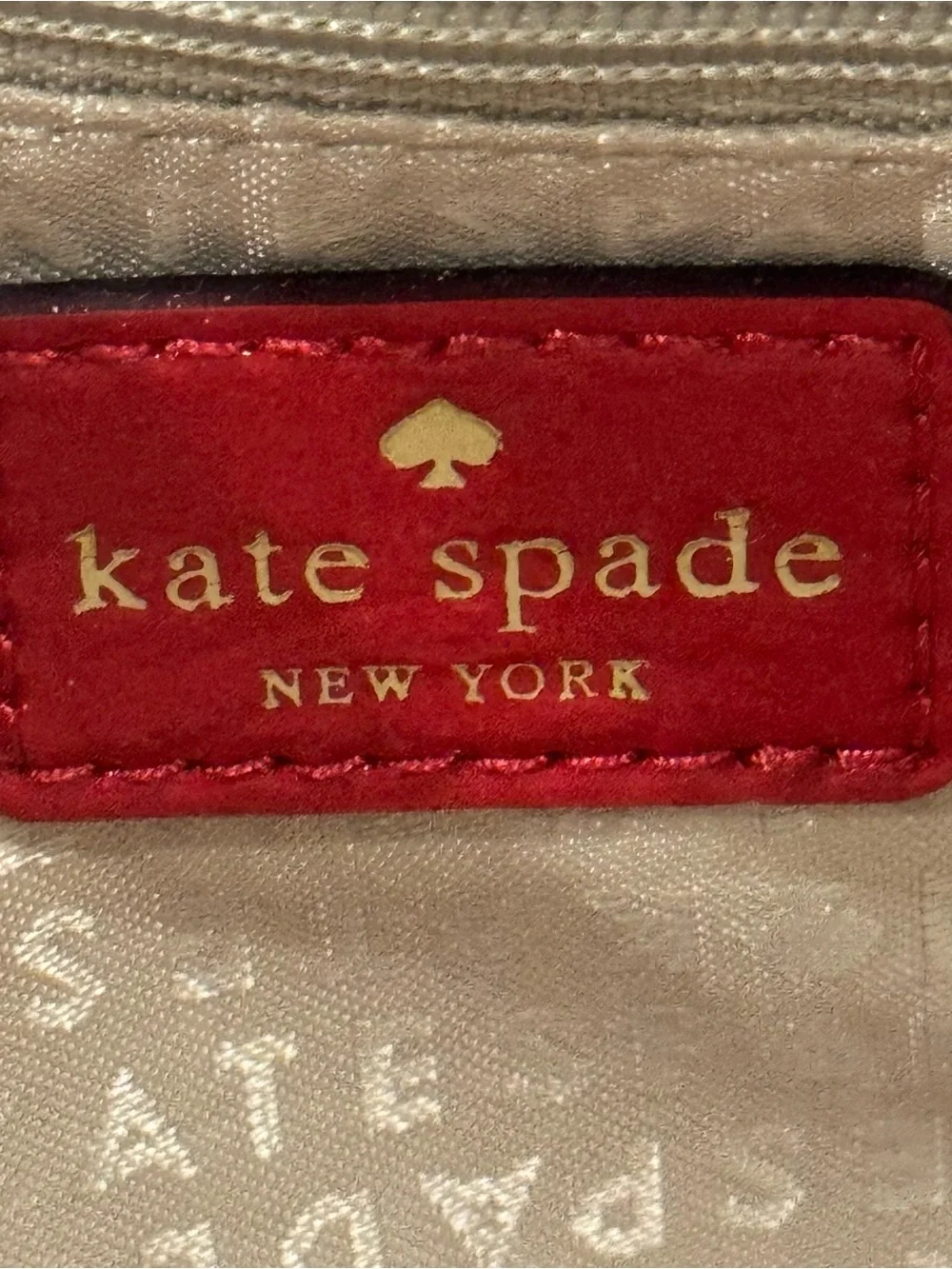 Kate Spade Knightsbridge Red Croc Patent Leather Bow Chain Shoulder Clutch
